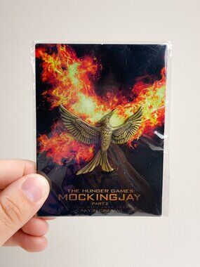 Hunger Games Mockingjay Part 2 Promo 2015 Brass Tone Bird Symbol Pin New on Card